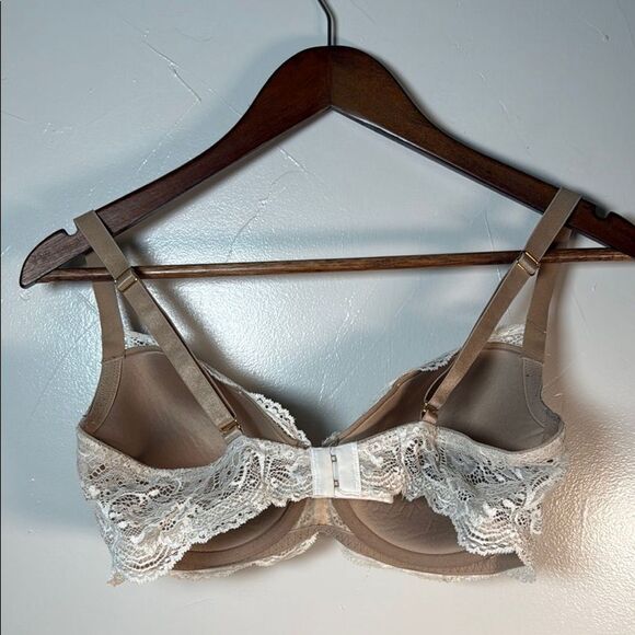 Third Love Beige Cream Lace Bra with Adjustable Straps Size 36D - Picture 5 of 14